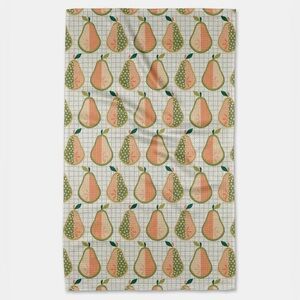 Geometry Kitchen Tea Towel Mod Pears